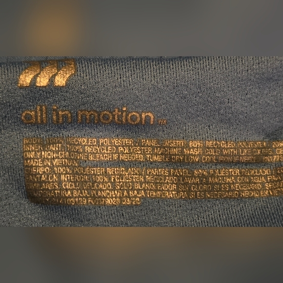 All In Motion, Women's size Large, Shorts, Athletic, light blue, Good shape - Picture 2 of 7